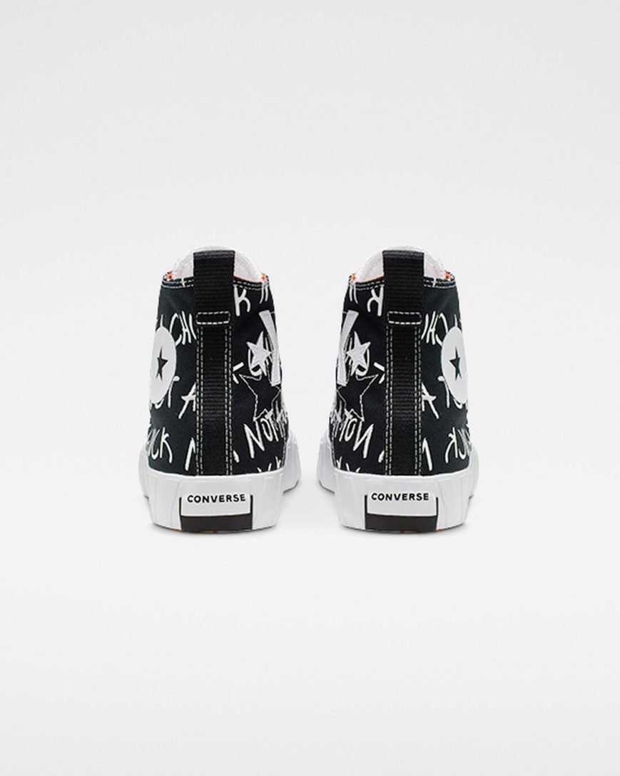 Men's Converse UNT1TL3D High Top Shoes Black / White | AU 0E39CE